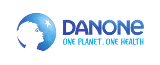 A B2D partnerei: a Danone logója