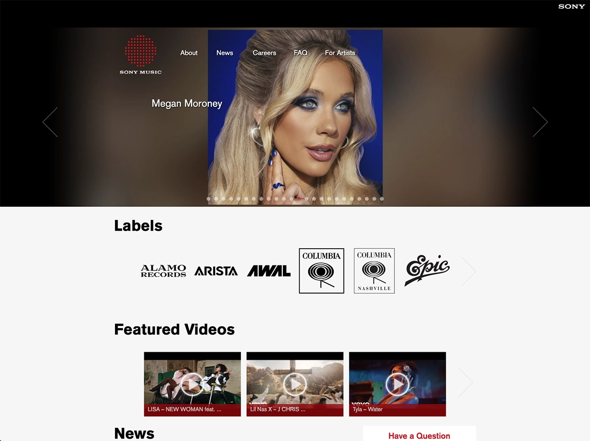 Nem is gondolnád, mekkora márkák döntöttek a WordPress mellett - Sony Music